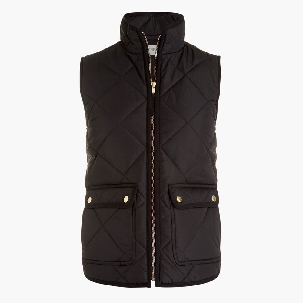 J.Crew down filled puffer vest with snap pockets